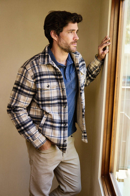 Skip Sherpa Shirt Jacket - Chinchilla - Convenient store