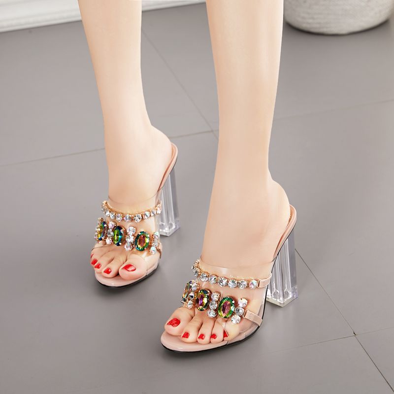 Summer women's diamond high heels - Convenient store