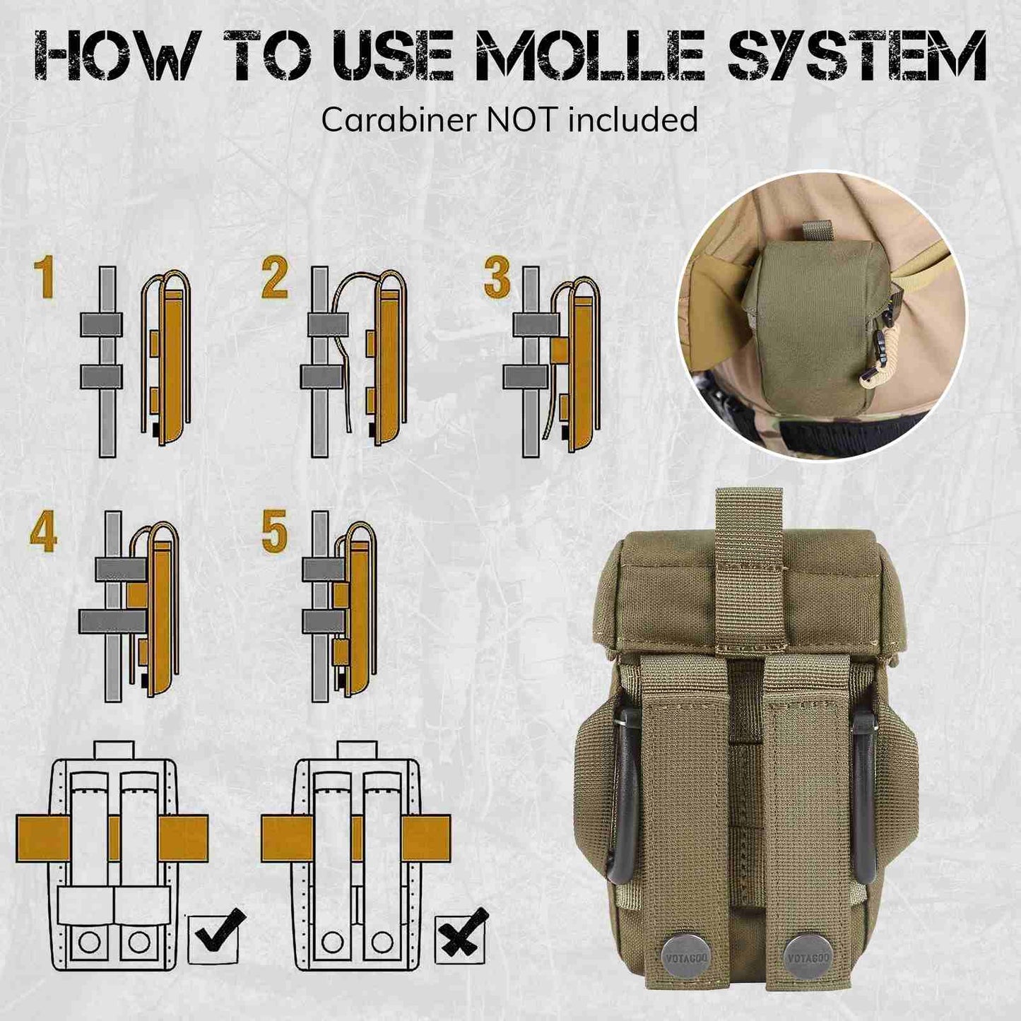 Votagoo Rangefinder Pouch with Protective Padding