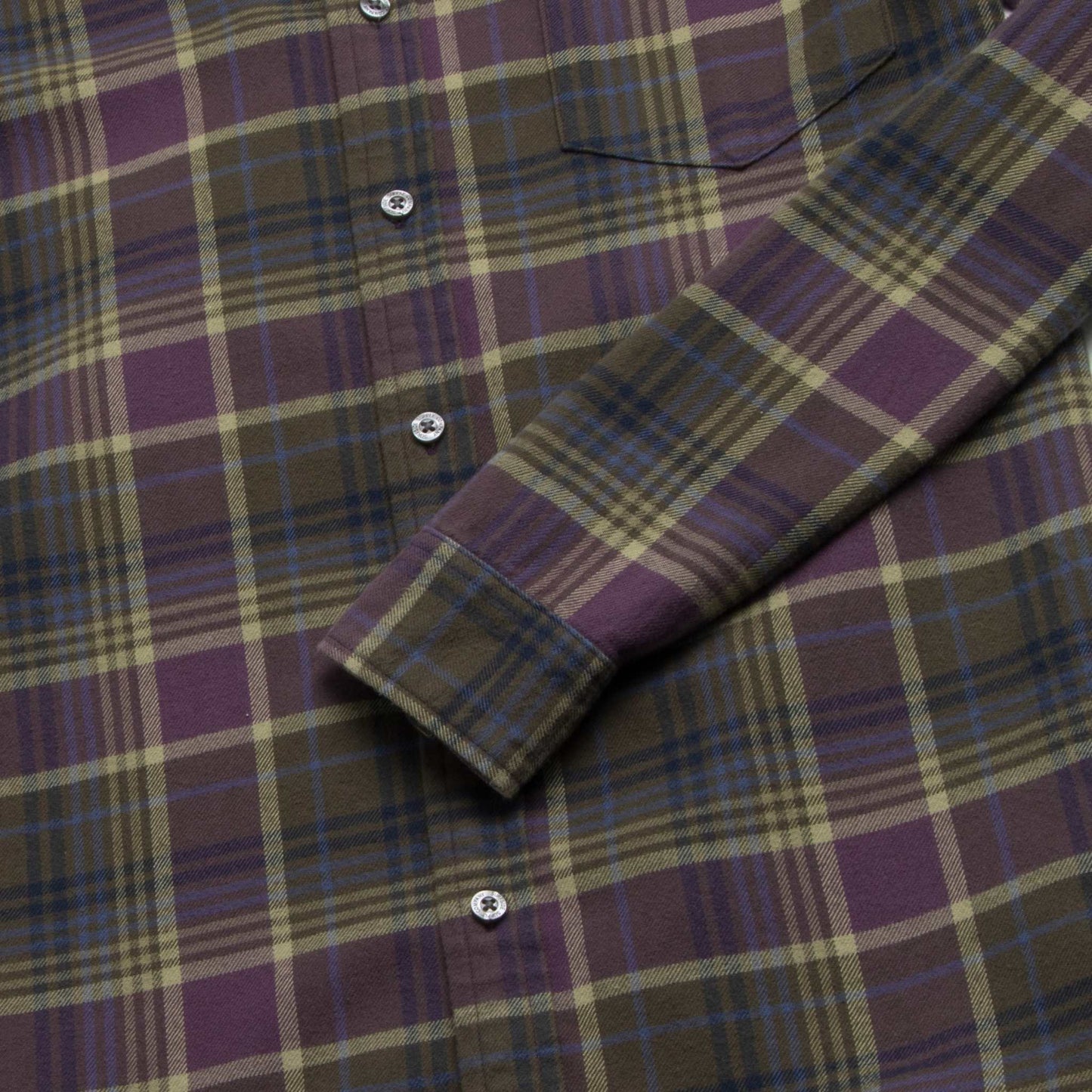 Brian Flannel Plaid Shirt - Grape Combo - Convenient store