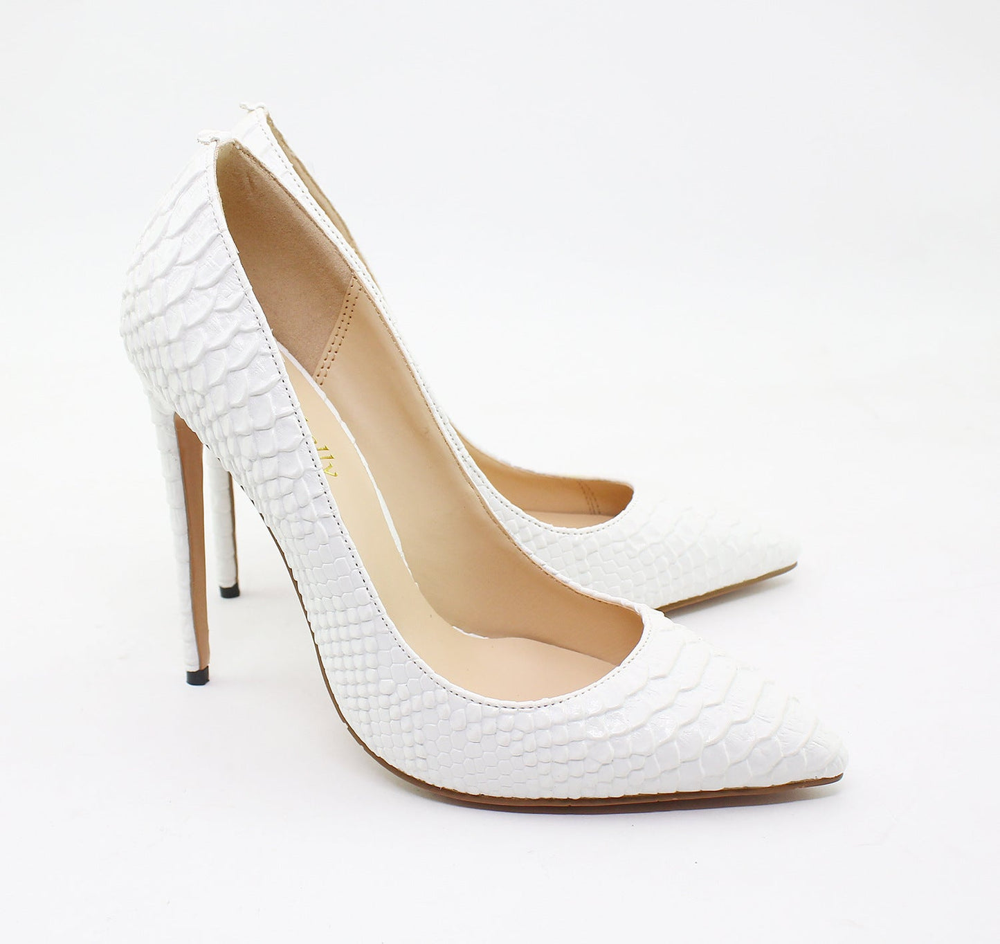 Pointed snake high heels - Convenient store