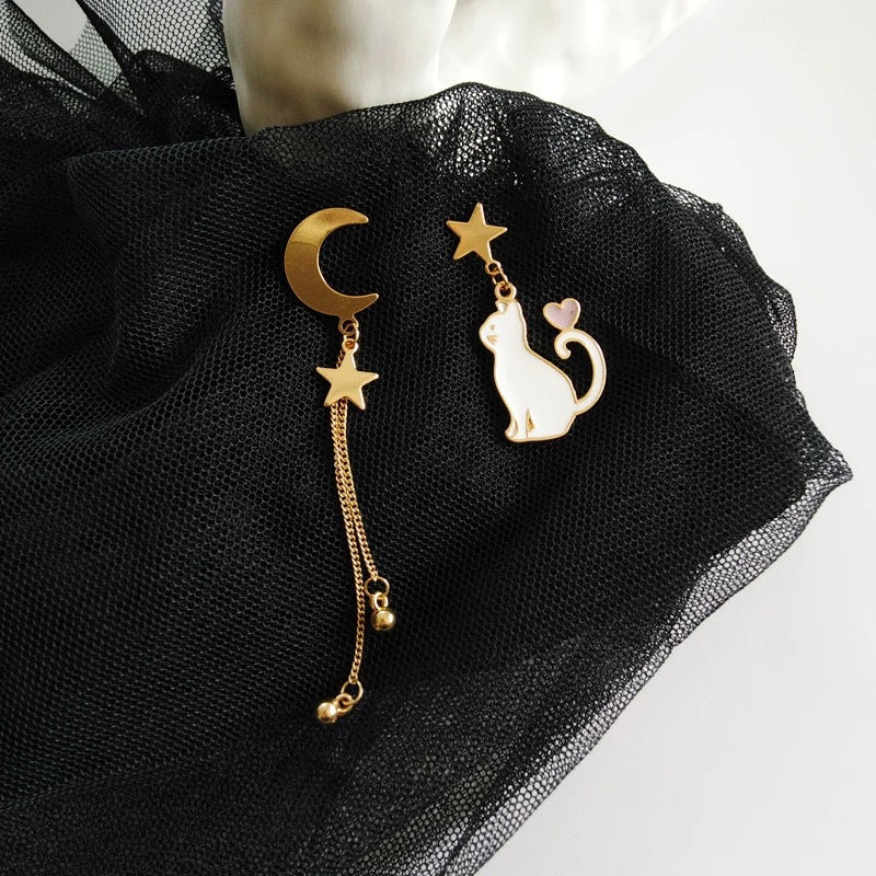 Wish Upon a Cat Earrings