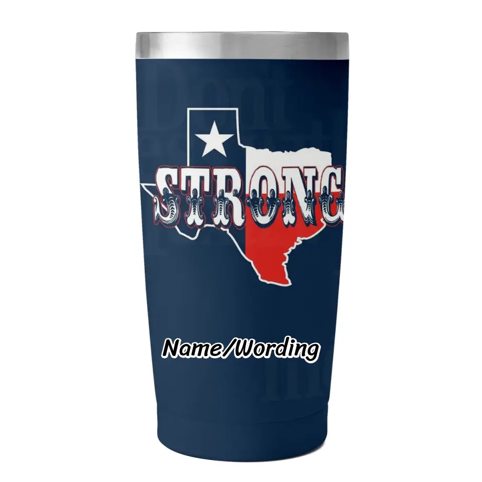 Personalized 20oz Texas Pride Flag Cup