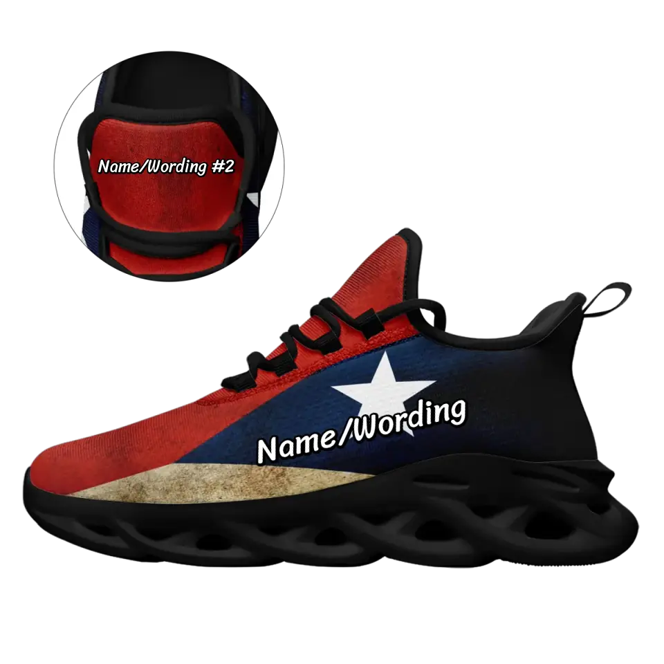 Personalized Texas Flag Shoes , Custom Texas Flag Sneakers, Shoes with Texas Flag - Women ,Men Shoes, MS-23020078