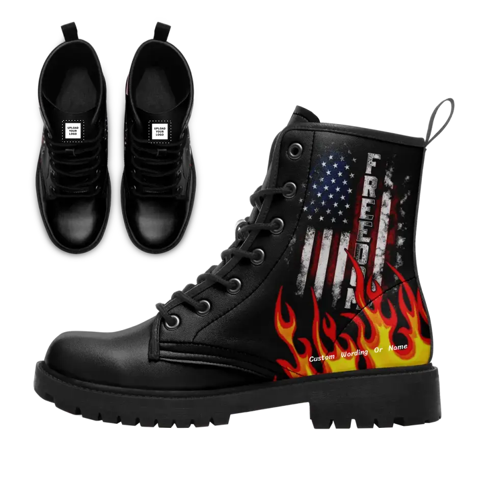 Custom USA-Theme Personalized Patriotic Boots