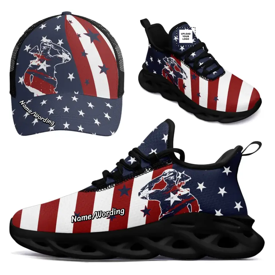 Custom Patriotic Sneaker and Hat Combo Offer