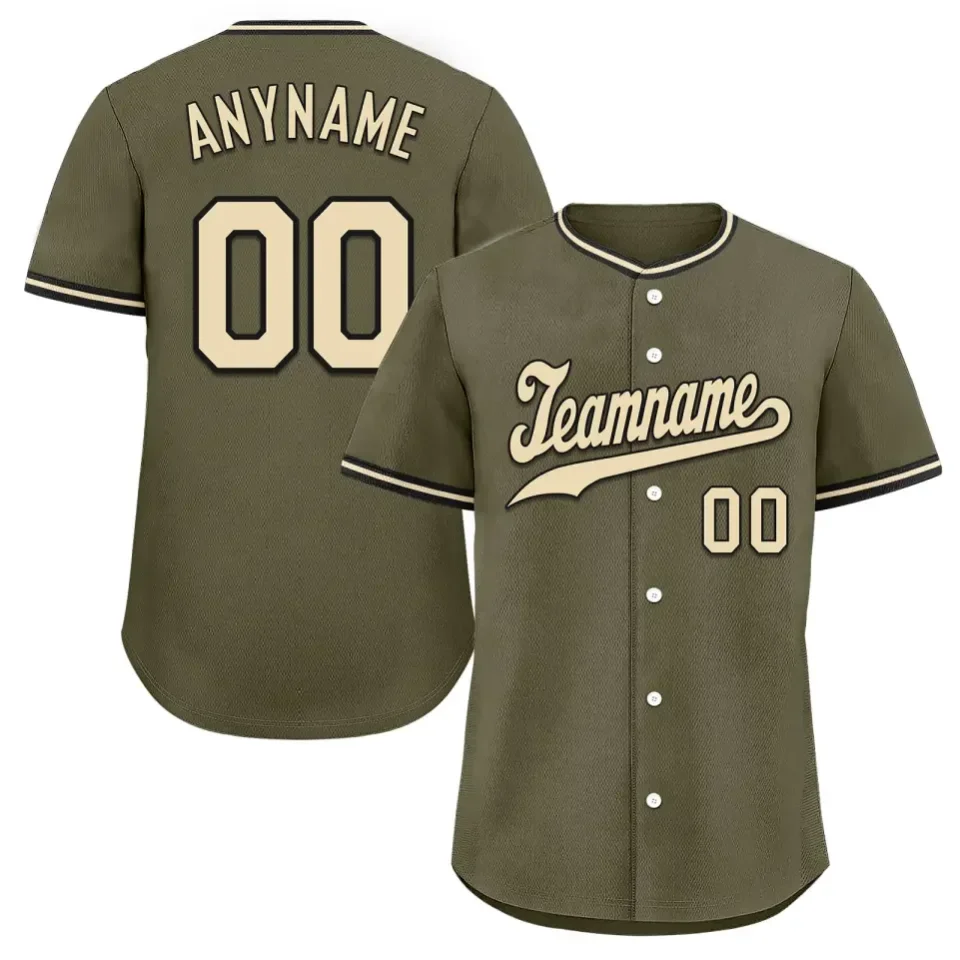 Personalized Military and Veteran Baseball Jersey
