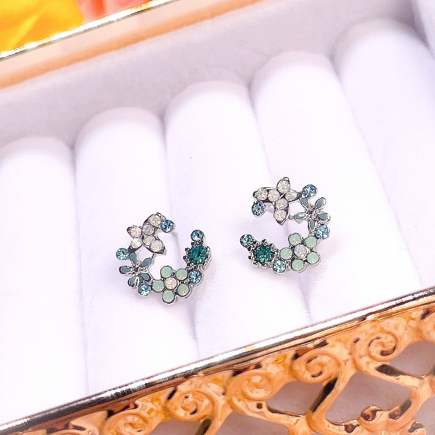Sakura Moon Studs