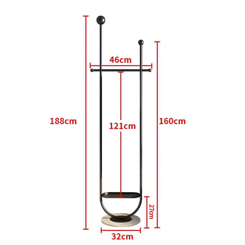 Modern Minimalist Metal Coat Rack Hat Stand