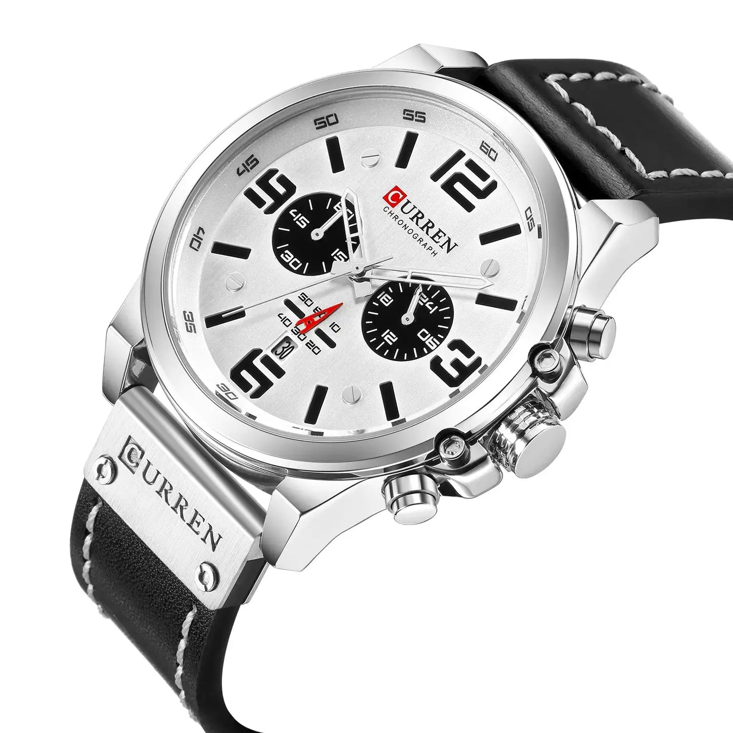 6-Needle Quartz Watch with Calendar and Waterproof Strap Convenient store