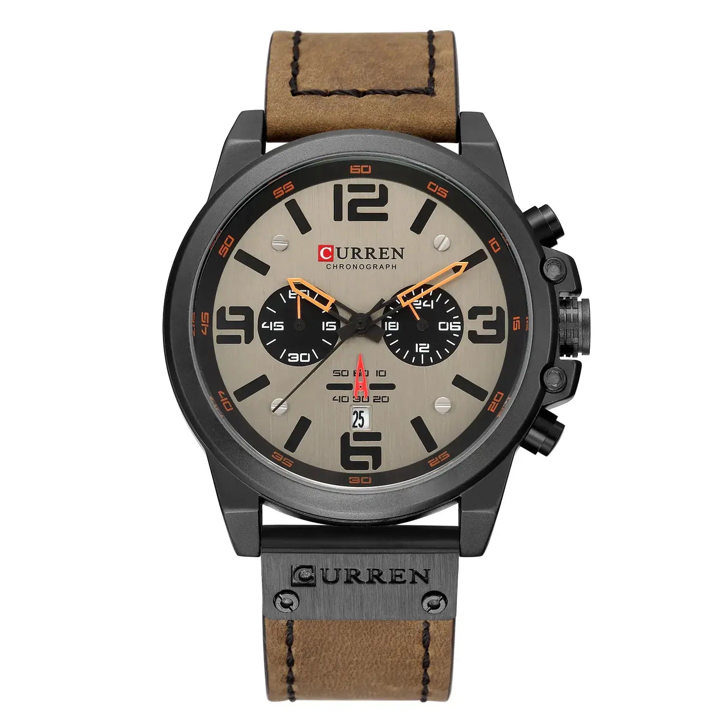 6-Needle Quartz Watch with Calendar and Waterproof Strap Convenient store