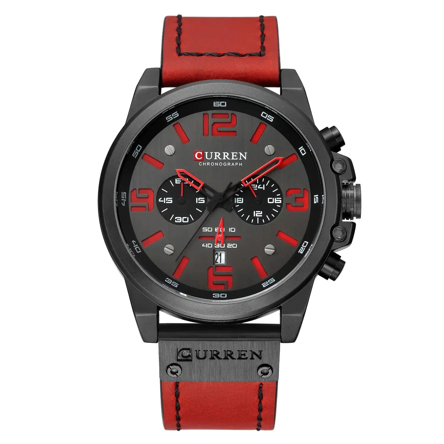6-Needle Quartz Watch with Calendar and Waterproof Strap Convenient store