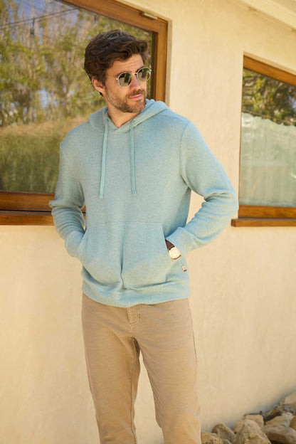 Justin Cashmist Fleece Hoodie - Aqua Heather - Convenient store