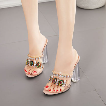 Summer women's diamond high heels - Convenient store