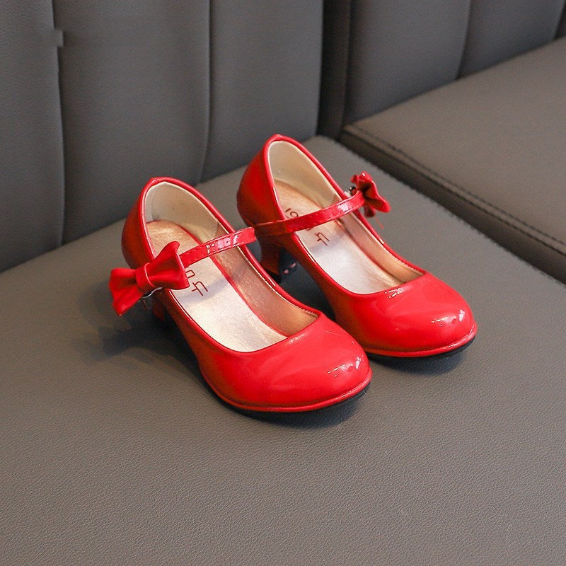 Girls bright bow high heels - Convenient store