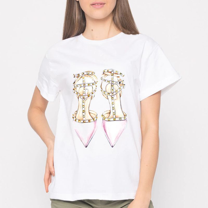 High heels printed T-shirt - Convenient store