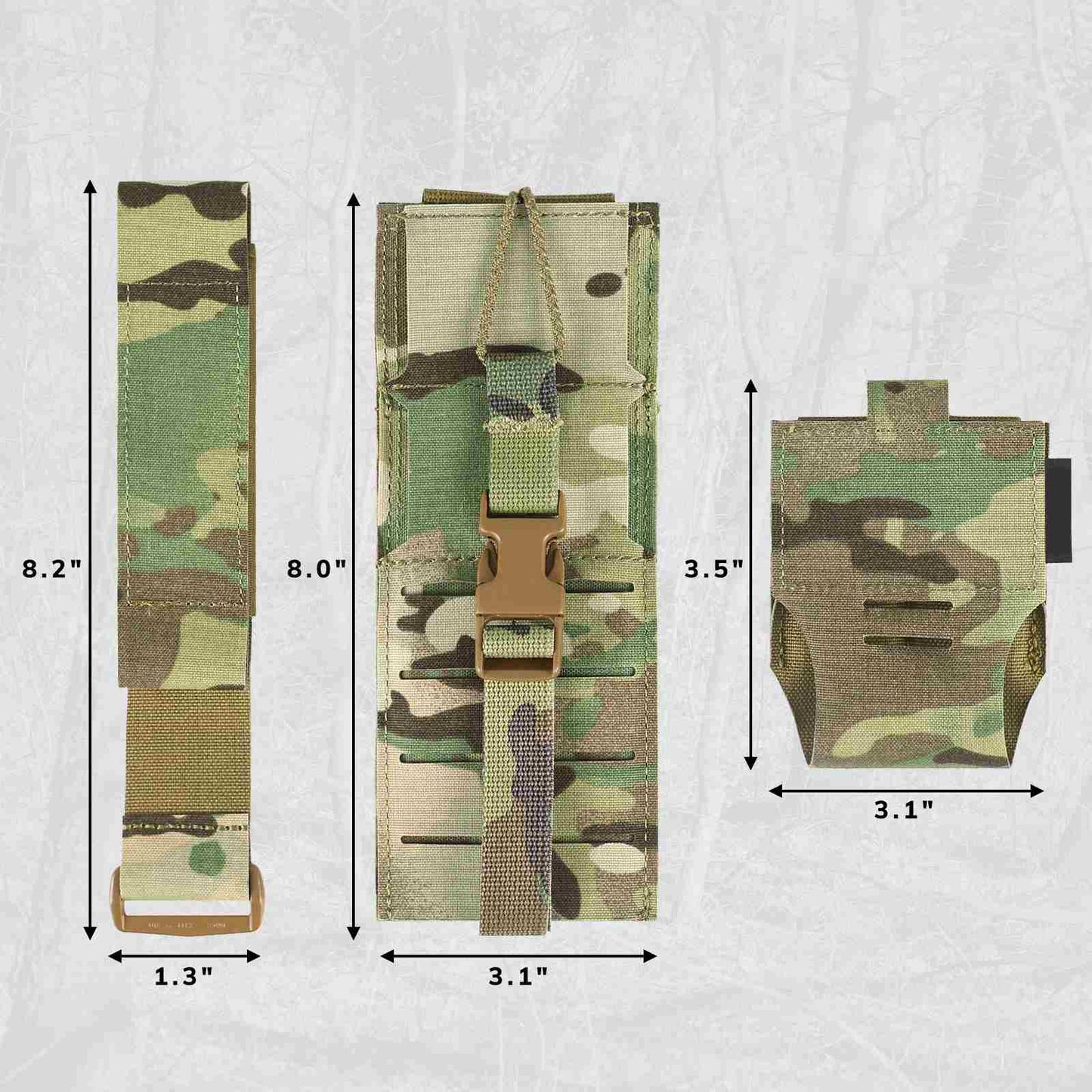 Votagoo Tactial Radio Holster Holder Case, Laser Cut Multi Platform Radio Chassi