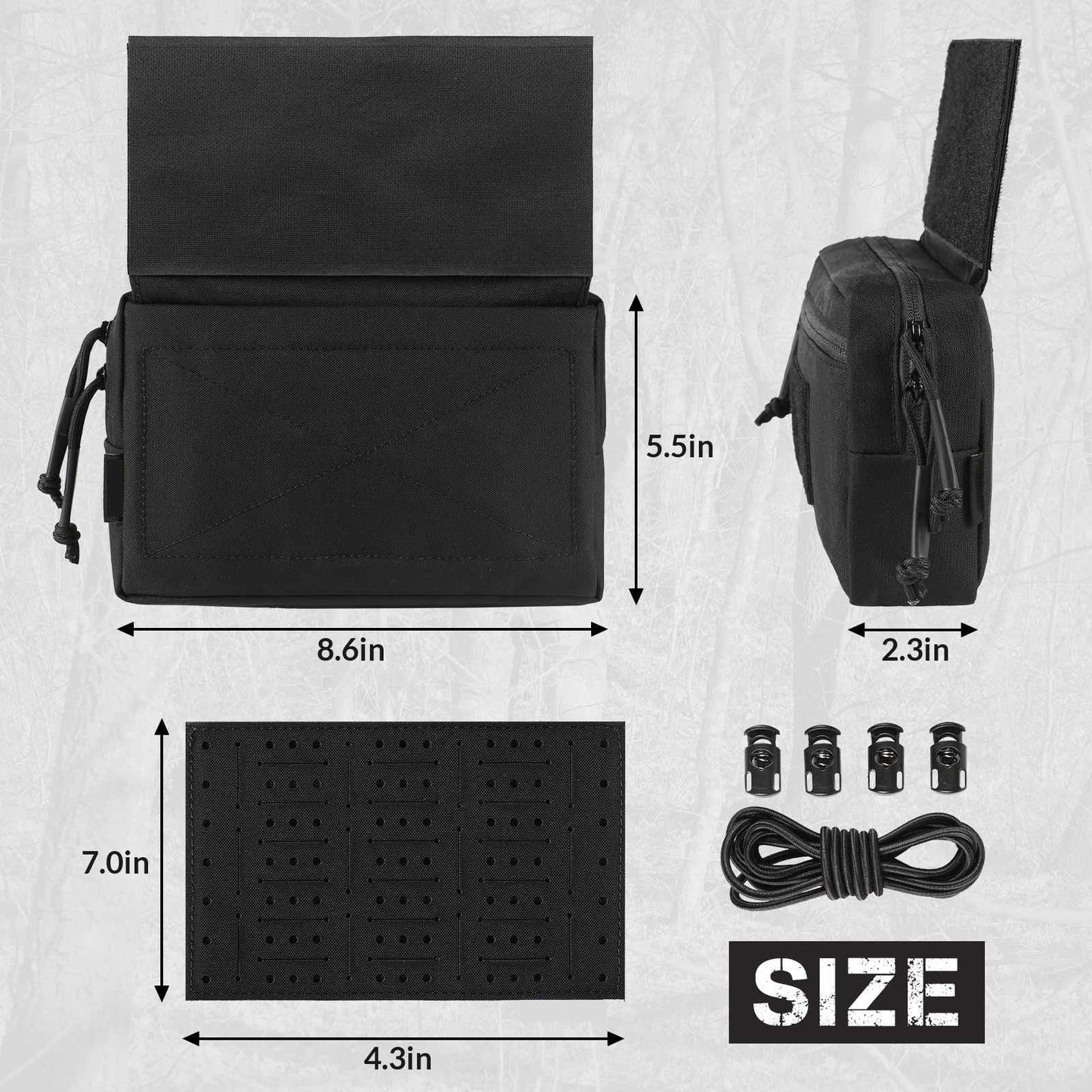 Votagoo Tactical Admin Drop Pouch Molle Dangler Pouches