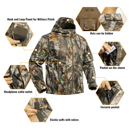 Hunting Gear Suit For Men Camouflage Windproof Jacket