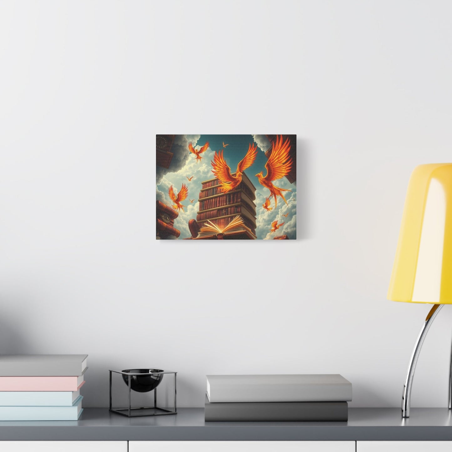 Phoenix in Flight Matte Canvas Print