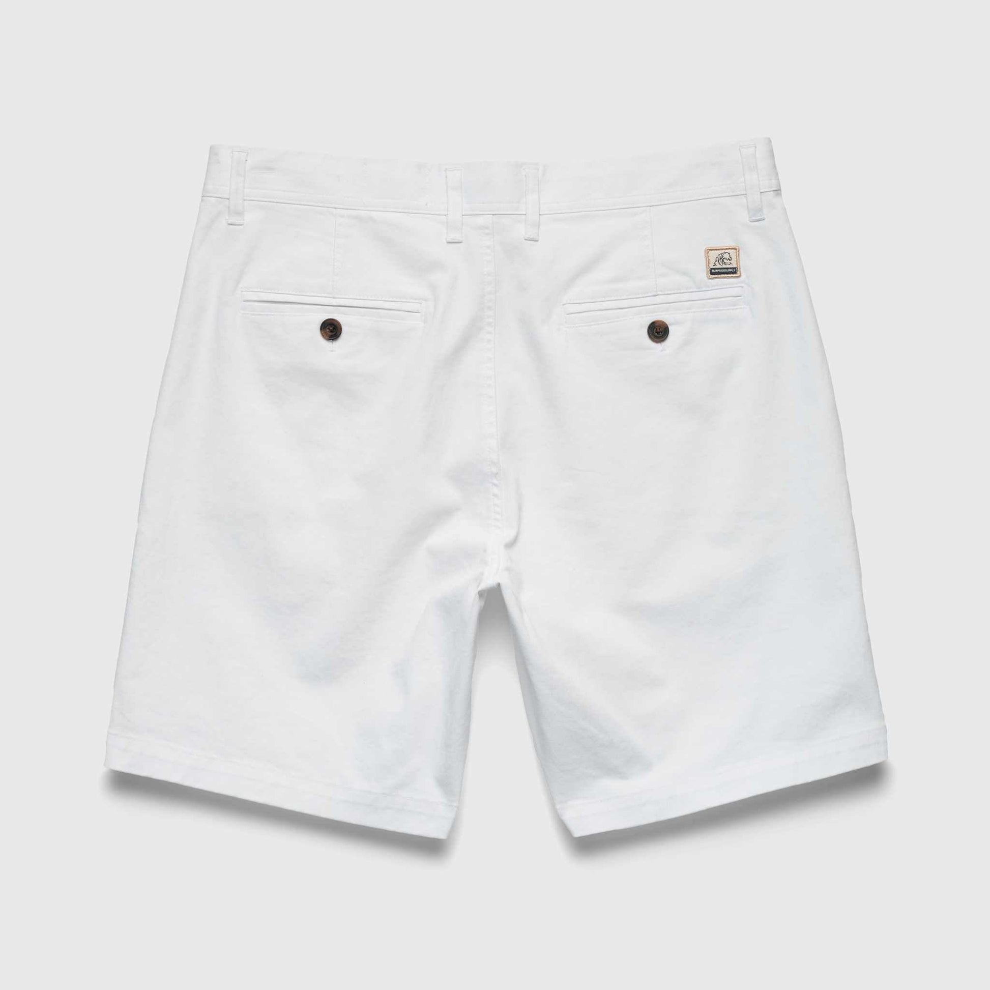 Andrew 7.5" Stretch Twill Short - Brilliant White - Convenient store
