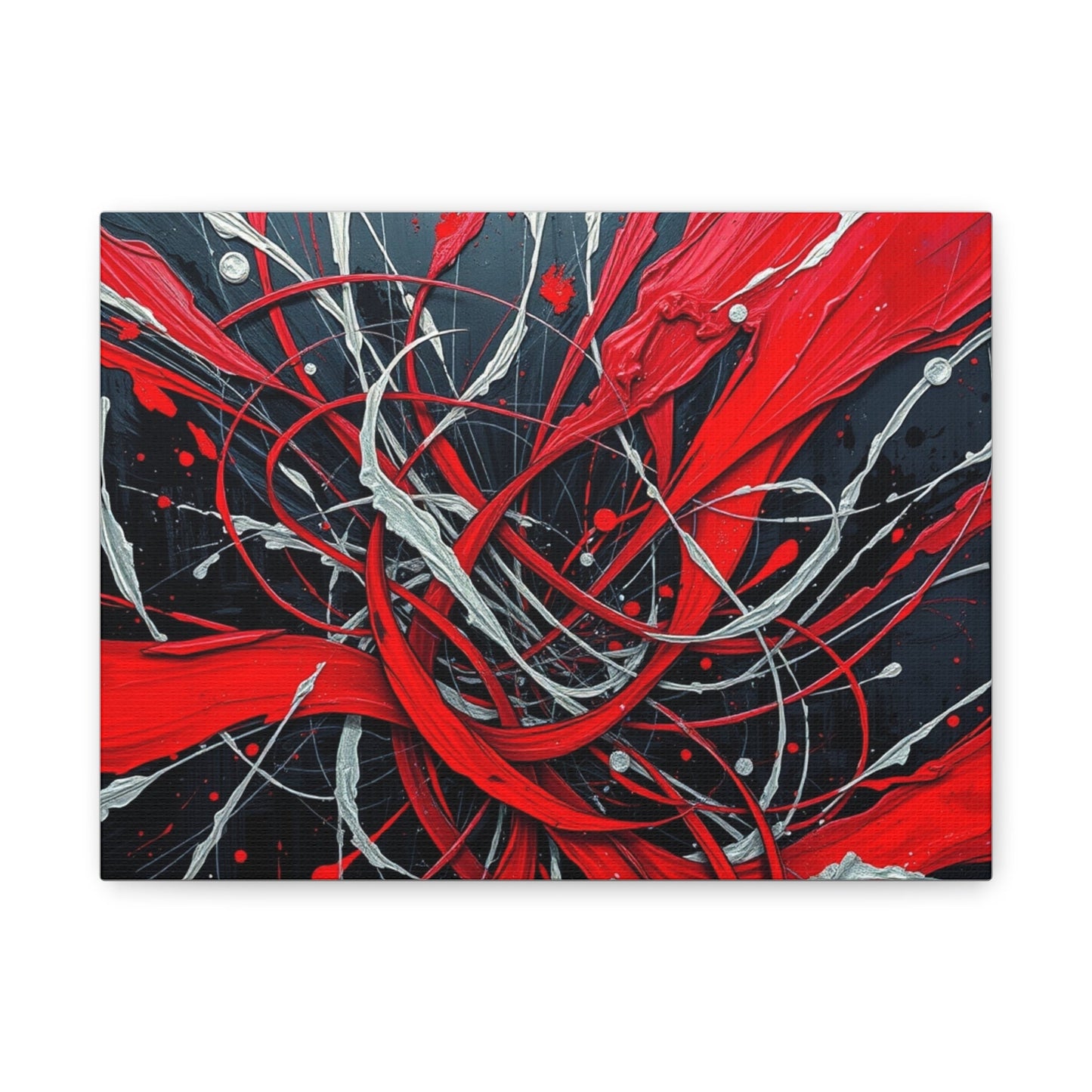 Abstract Red Canvas Wall Art, Modern Home Decor, Art for Living Room, Bold Statement Piece, Unique Gift Idea