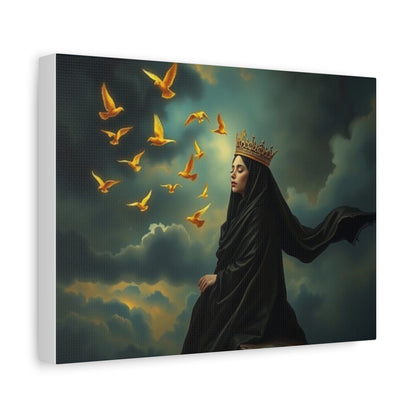 Majestic Canvas Art Print, Inspirational Wall Decor, Ethereal Home Decor, Gift for Art Lovers, Spiritual Artwork, Unique Present