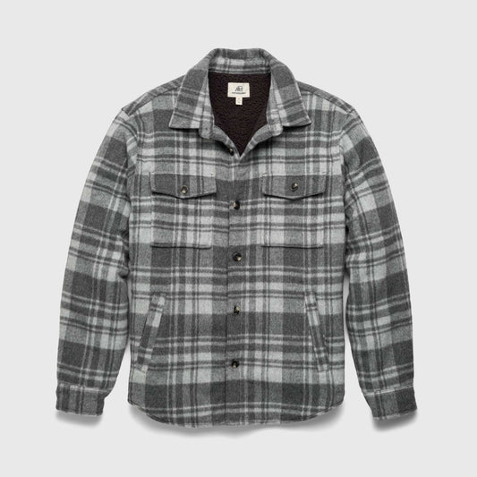 Skip Sherpa Shirt Jacket - Grey Combo - Convenient store