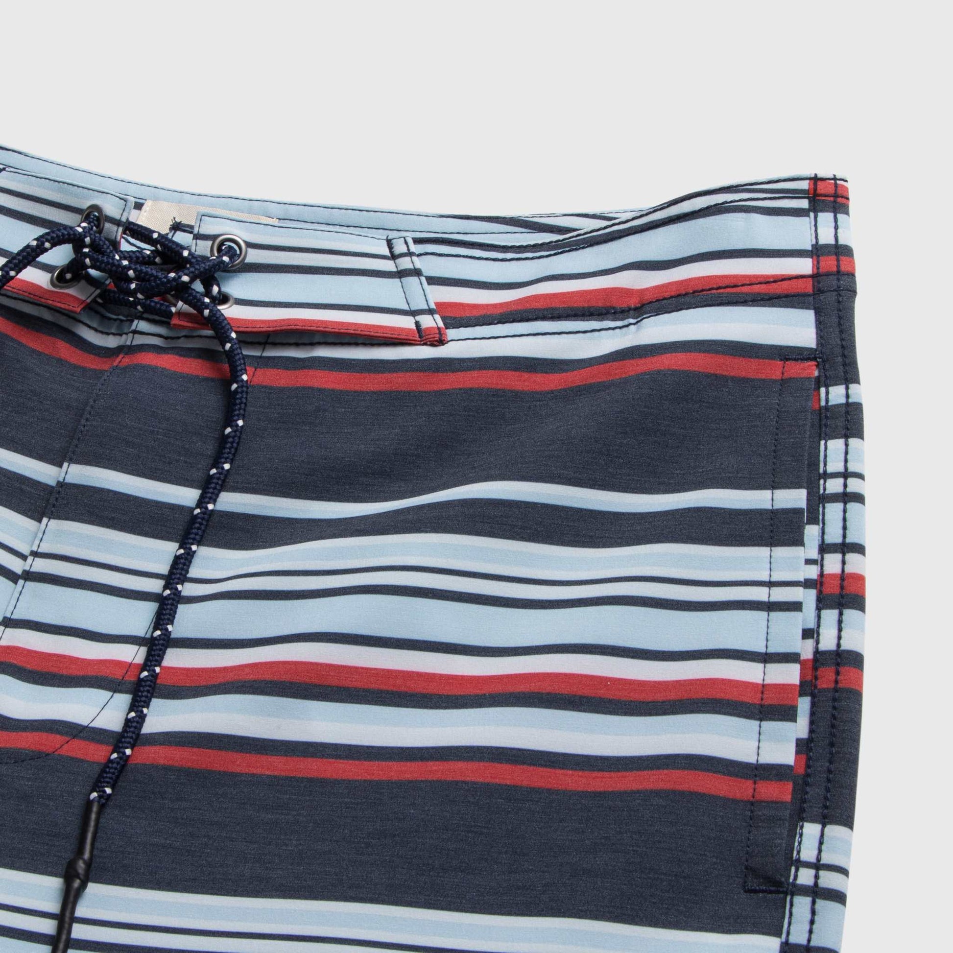 Duke 7.25” Stripe Boardshort - Navy Combo - Convenient store