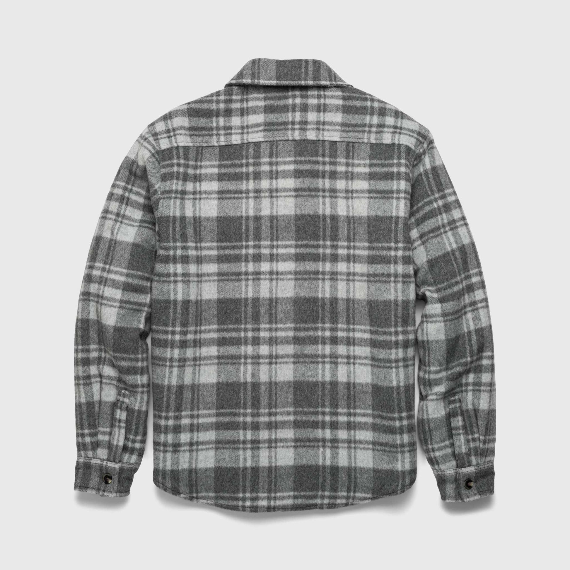 Skip Sherpa Shirt Jacket - Grey Combo - Convenient store