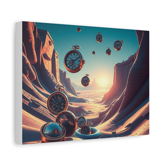 Surreal Time Landscape Canvas Art Print, Modern Home Decor, Timeless Gift, Unique Wall Art, Dreamy Nature Scene