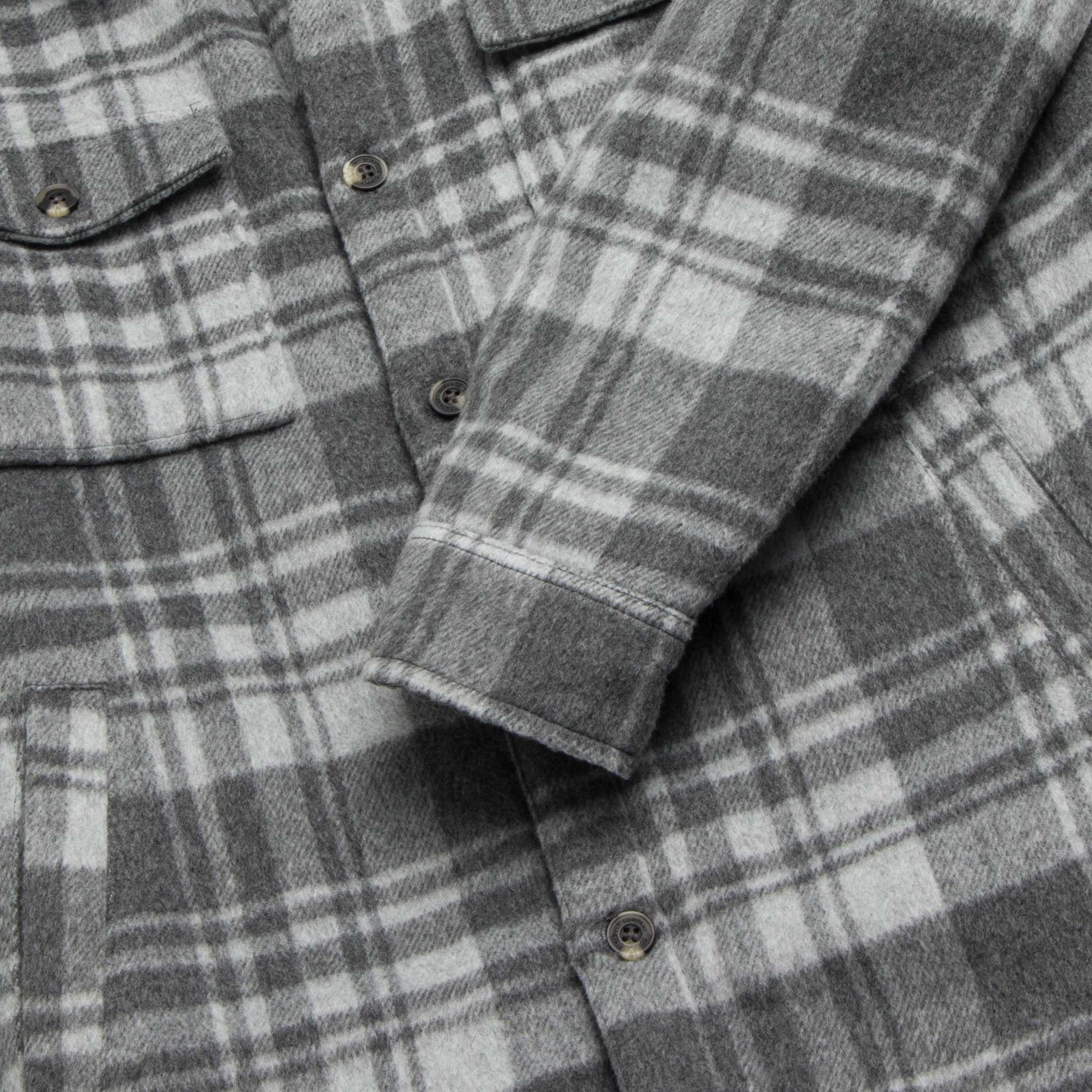 Skip Sherpa Shirt Jacket - Grey Combo - Convenient store