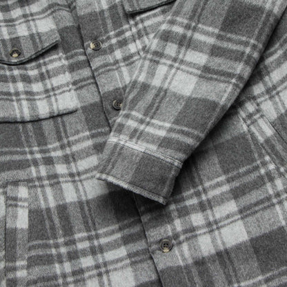 Skip Sherpa Shirt Jacket - Grey Combo - Convenient store