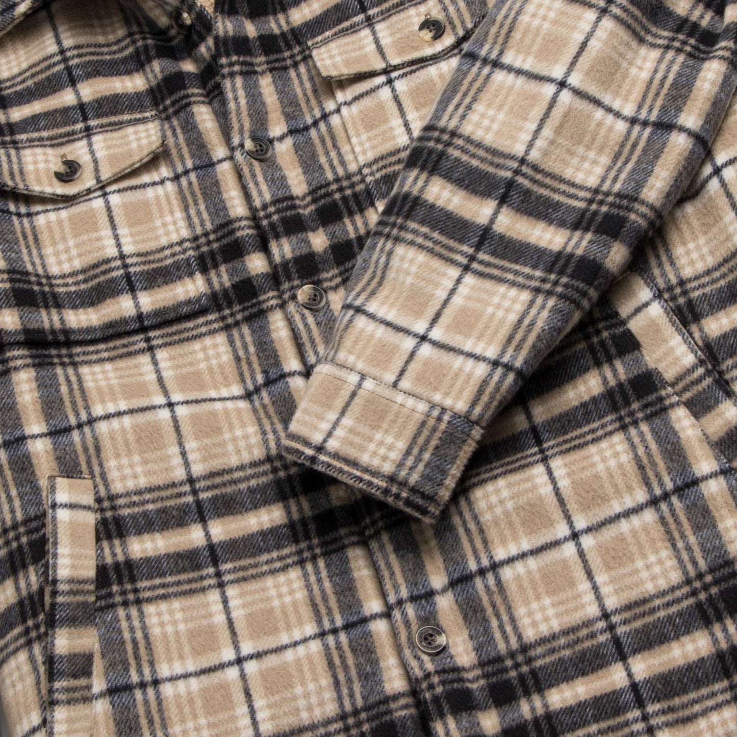 Skip Sherpa Shirt Jacket - Chinchilla - Convenient store