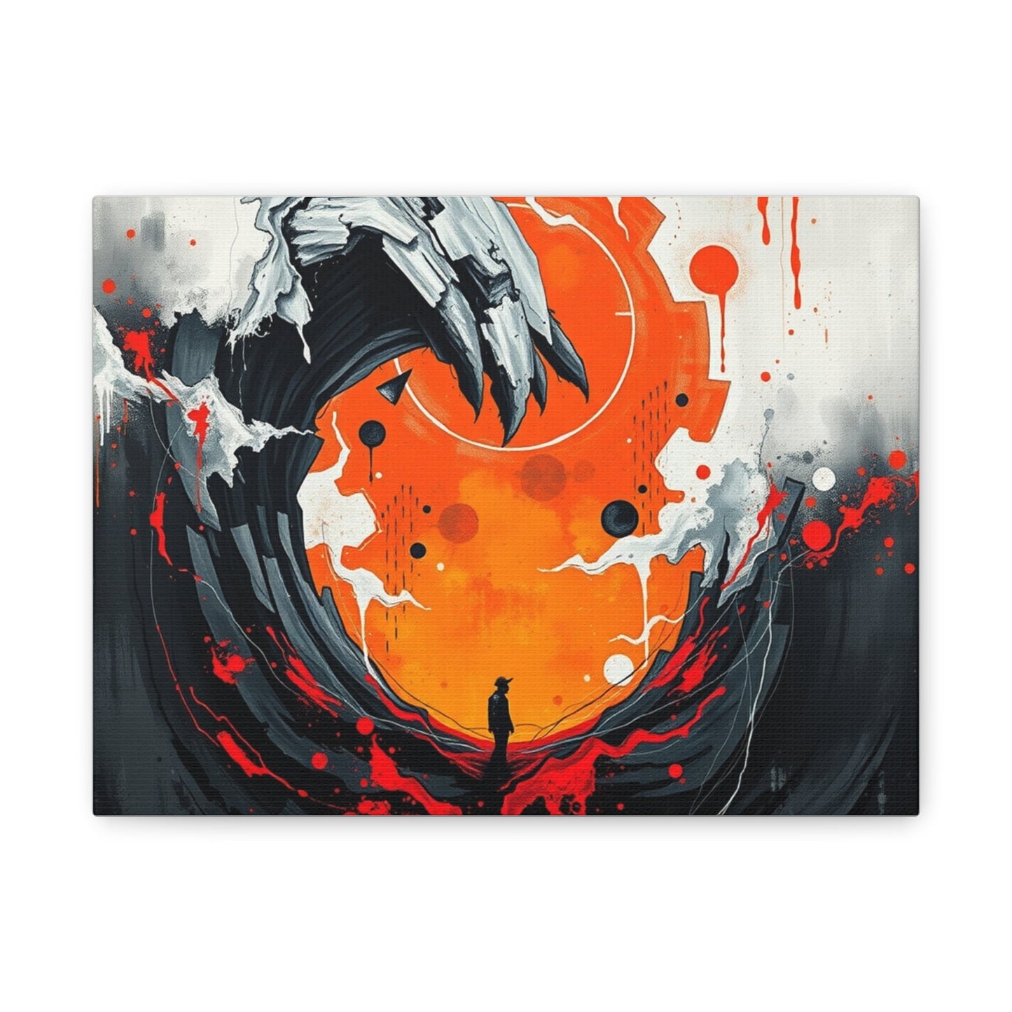 Vibrant Art Canvas Print, Wall Decor, Home Aesthetic, Living Room Artwork, Unique Gift for Art Lovers