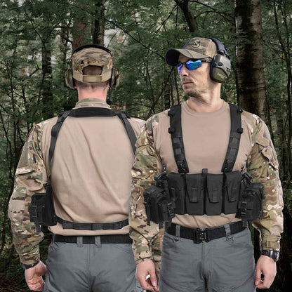 Votagoo Tactical Chest Rig with 5.56/7.62 Magazine Pouches & Detachable MOLLE System