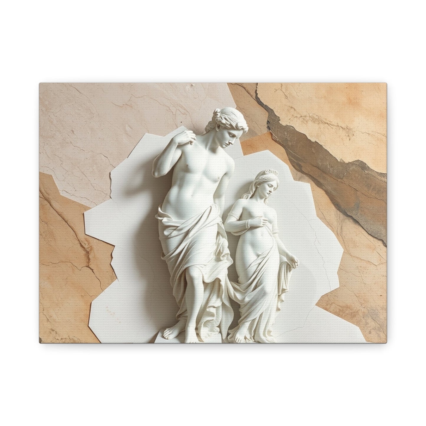 Elegant Pre-Raphaelite Canvas Art, Wall Decor, Home Gallery, Gift for Art Lovers, Classic Sculpture Print, Living Room Accent