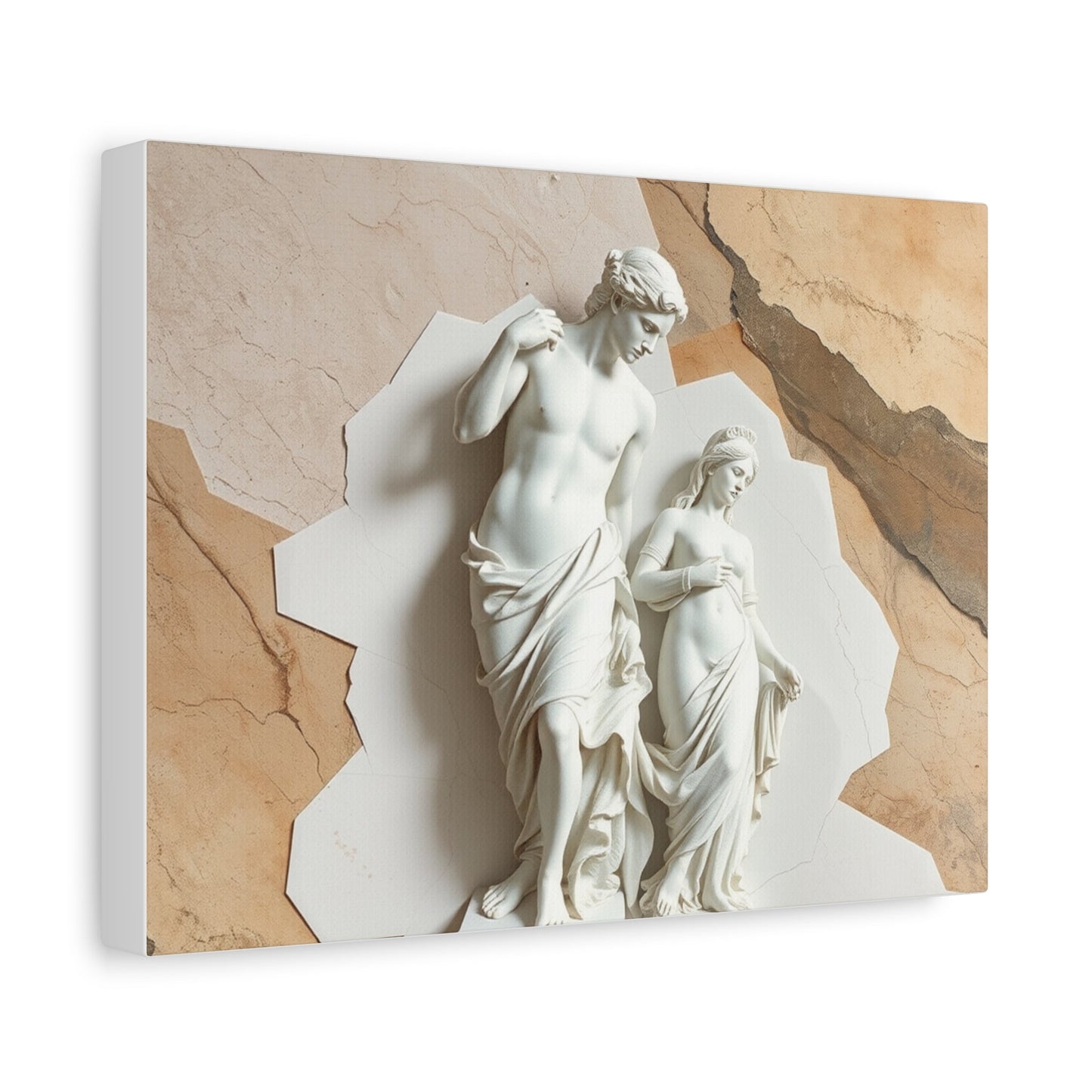 Elegant Pre-Raphaelite Canvas Art, Wall Decor, Home Gallery, Gift for Art Lovers, Classic Sculpture Print, Living Room Accent