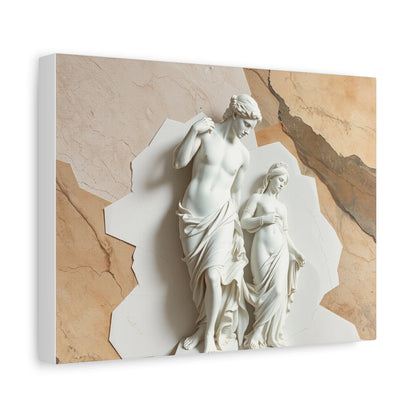 Elegant Pre-Raphaelite Canvas Art, Wall Decor, Home Gallery, Gift for Art Lovers, Classic Sculpture Print, Living Room Accent