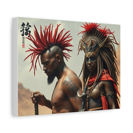 Artistic Matte Canvas Print, African Culture Decor, Unique Wall Art, Home Decoration, Spiritual Art, Black History