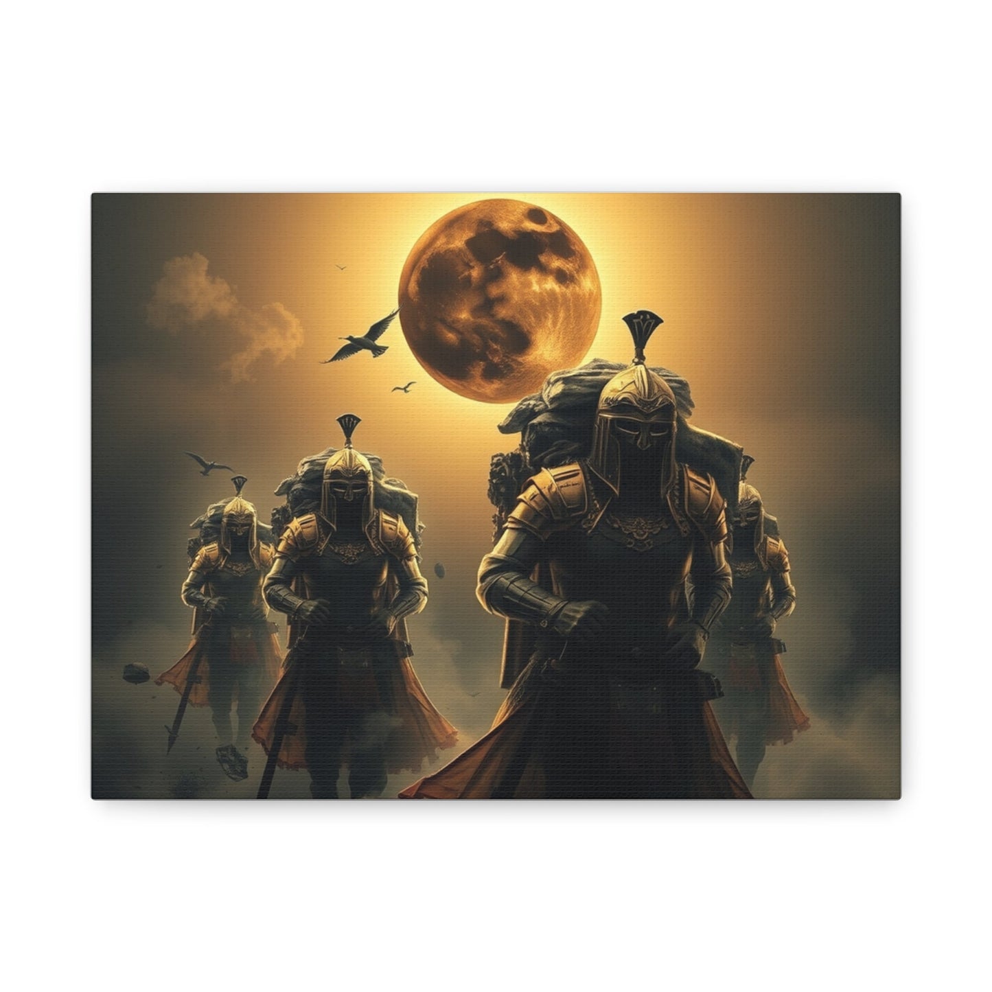 Epic Warrior Canvas Art, Wall Decor, Home Decoration, Gift for History Lovers, Roman Art Print, Fantasy Wall Art