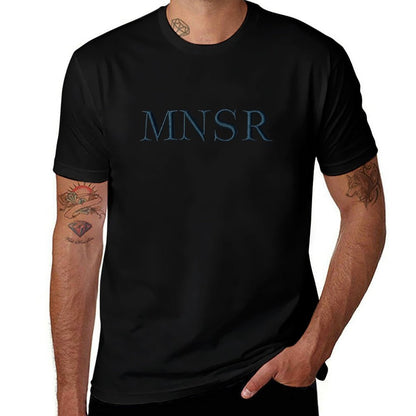 **SALE** Munsieur Men's Tee Cotton Signature Print Design "MNSR"