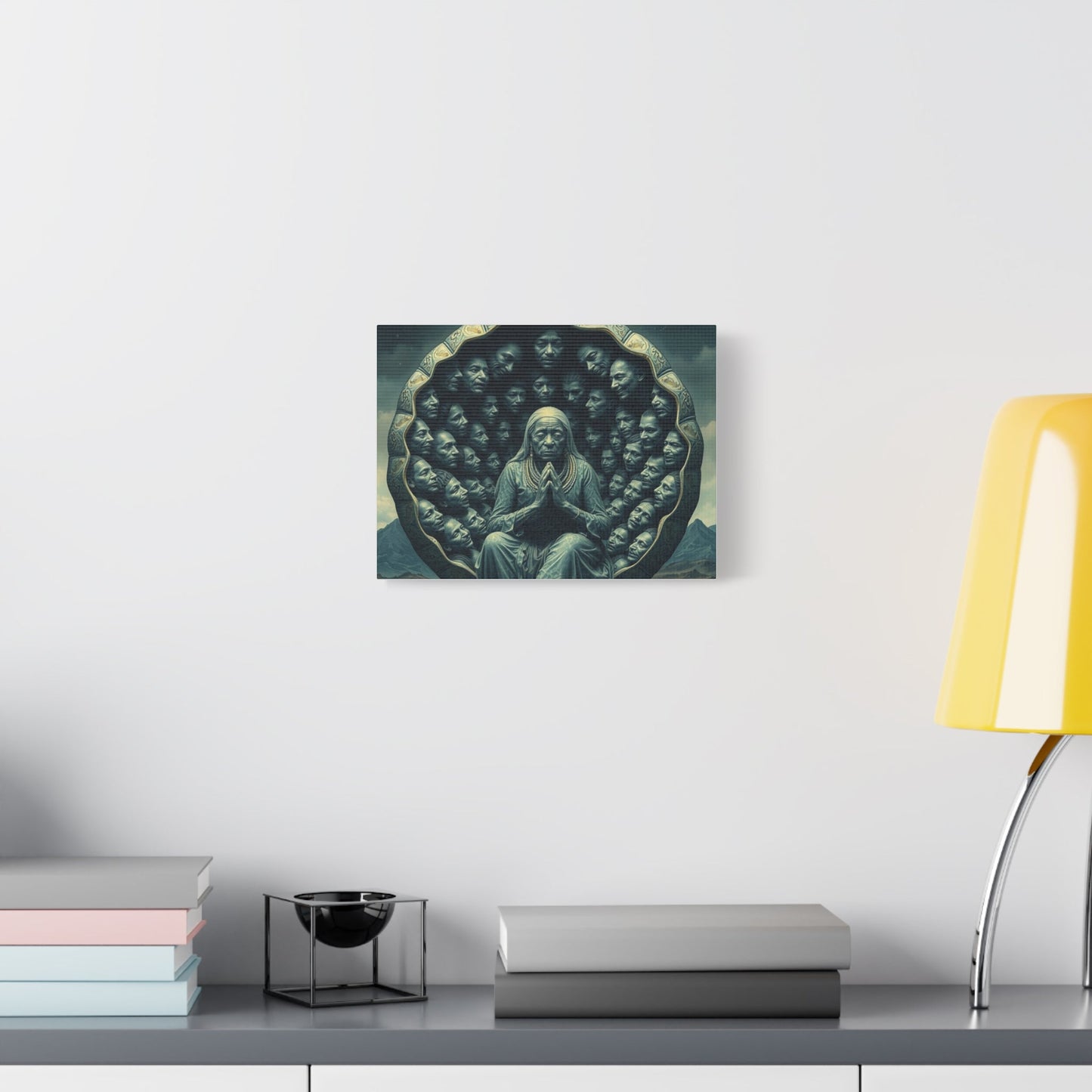 Matte Canvas Art Print, Abstract Spiritual Wall Decor, Zen Home Decoration, Unique Gift for Art Lovers, Meditation Artwork