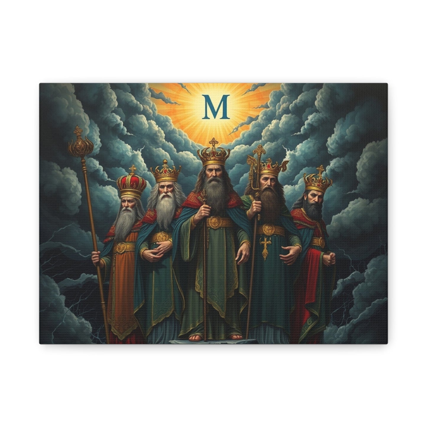 Majestic Kings Canvas Print, Wall Art, Home Decor, Regal Artwork, Gift for Him, Religious Wall Decor