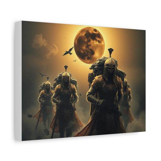 Epic Warrior Canvas Art, Wall Decor, Home Decoration, Gift for History Lovers, Roman Art Print, Fantasy Wall Art