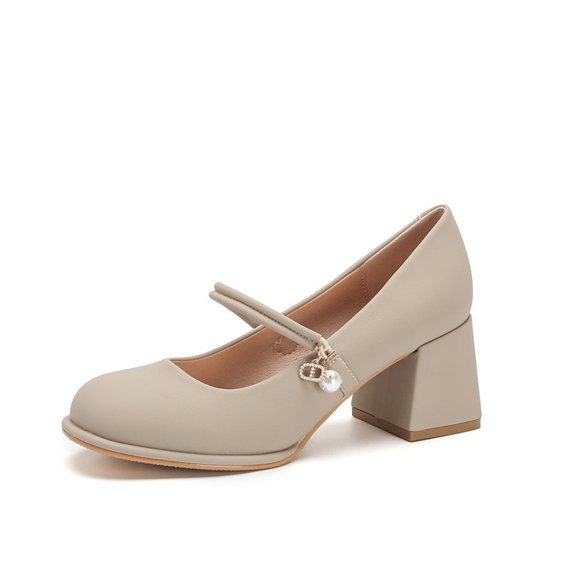 With Chunky Heel High Heels - Convenient store