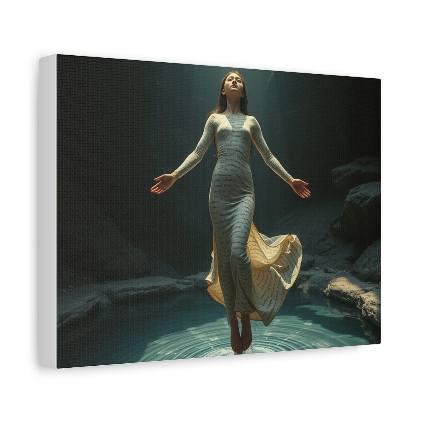 Ethereal Art Canvas, Spiritual Home Decor, Unique Gift, Wall Art Design, Bohemian Aesthetic