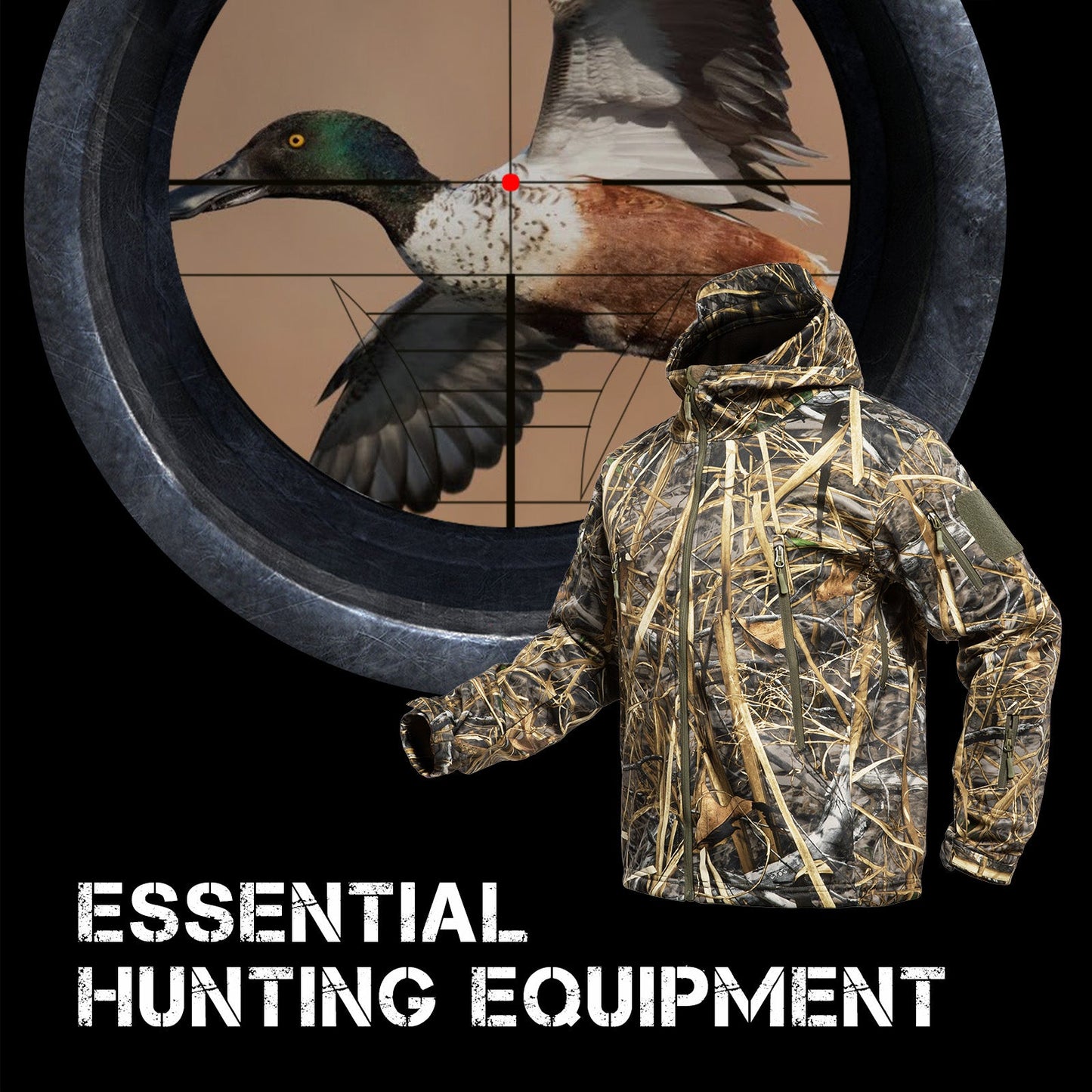 Hunting Gear Suit For Men Camouflage Windproof Jacket