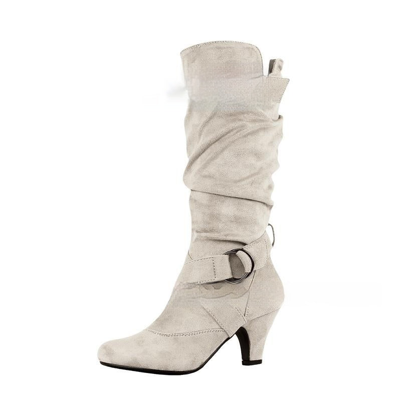 Women's boots with high heels - Convenient store