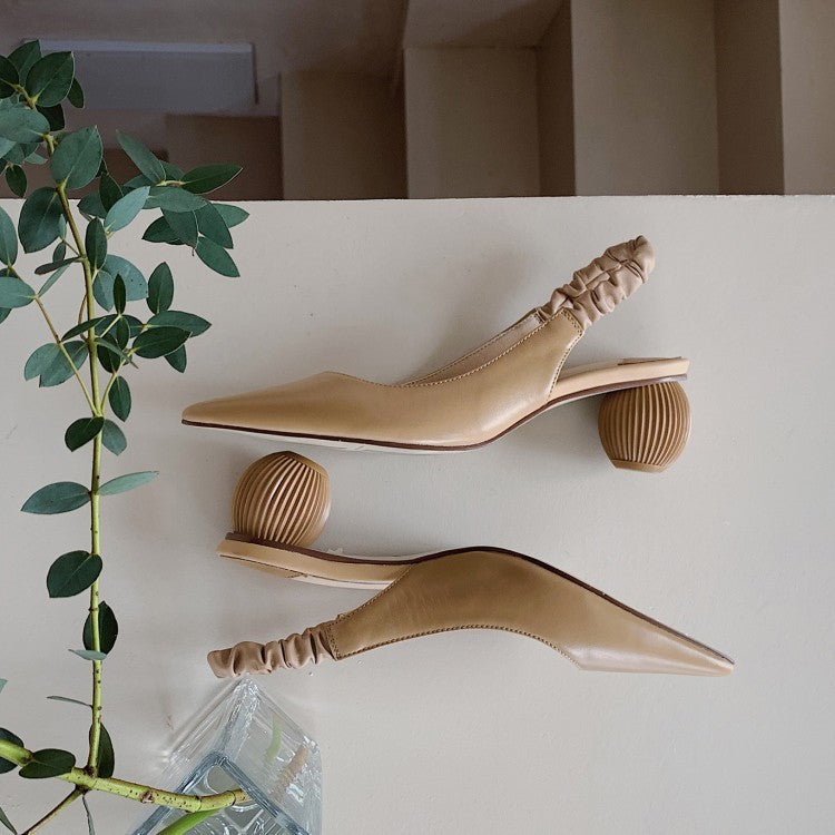 Female spherical heel high heels - Convenient store